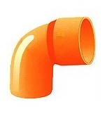 CURVA A 90 GRADI PVC ROSSA 32