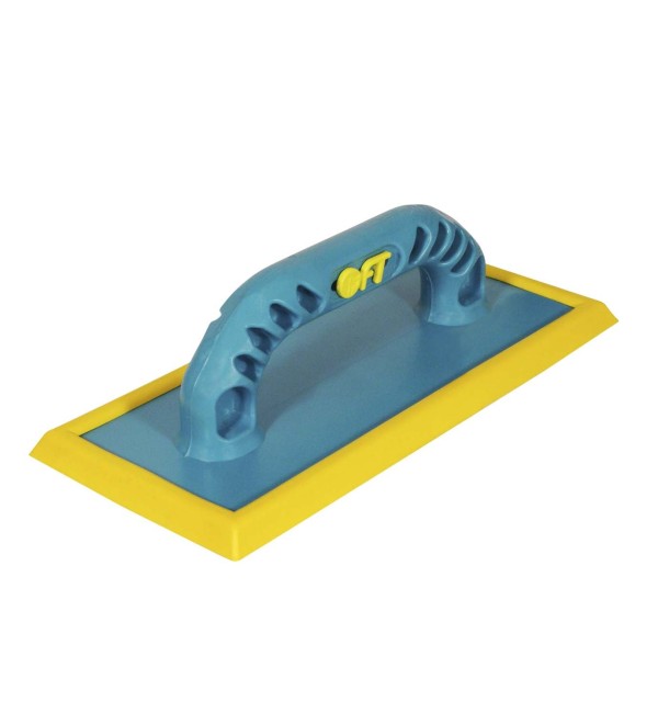Frattazzo in caucciu' giallo 250x110 mm