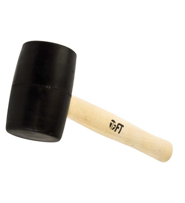 Mazzuola in gomma manico legno 500 g