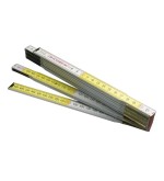 Doppiometro in legno bicolore 'ft'
