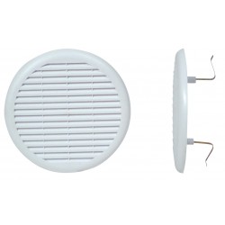 Griglia tonda pvc bianco diam. 100/120 mm