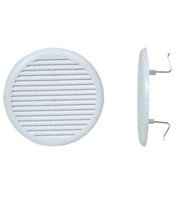 Griglia tonda pvc bianco diam. 100/120 mm