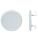 Griglia tonda pvc bianco diam. 100/120 mm