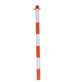 Colonnina in pvc bicolor. bianco/rosso