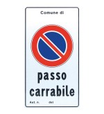 Segnale passo carrabile