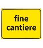 Cartello fine cantiere 60x40cm