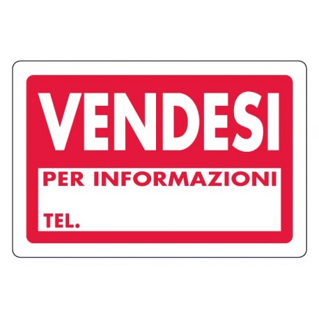 Cartello vendesi 30x20 cm