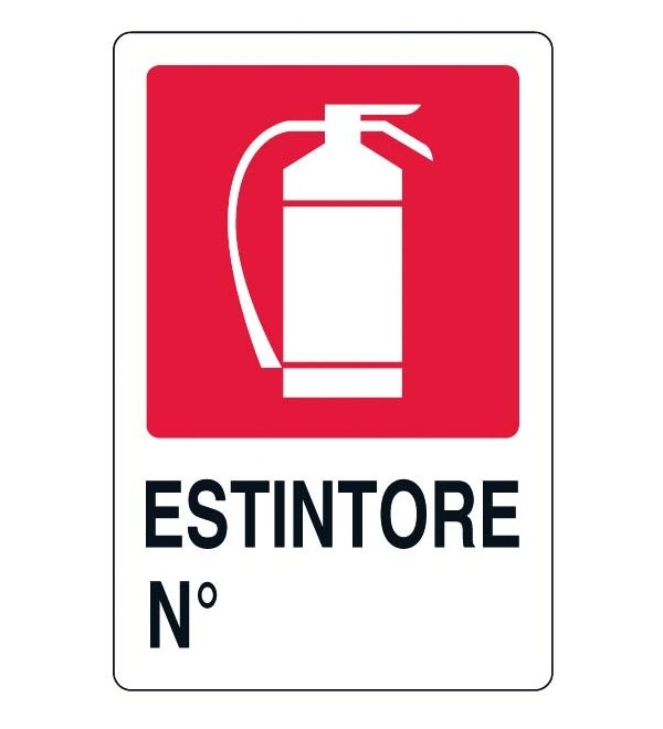Cartello estintore 30x20 cm