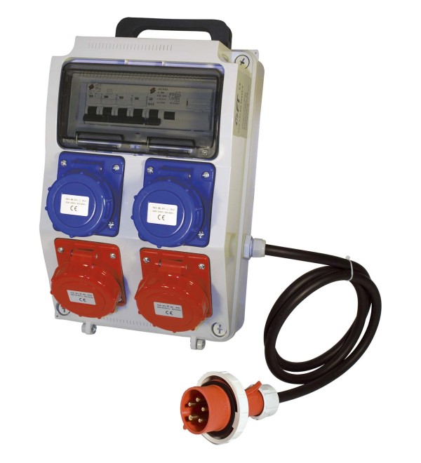 Quadro portat. 2 prese 220 v  2 prese 380 v  ip67