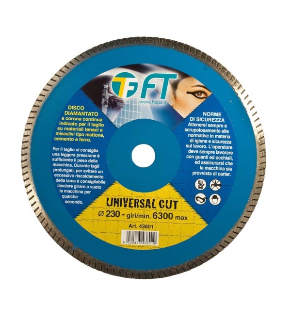 Disco diamantato azzurro 115 mm