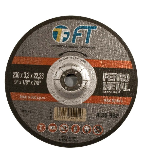 Mole per taglio ferro 115x3,2x22 mm
