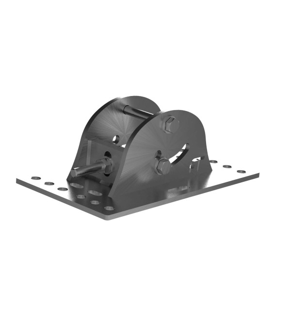 Supporto colonnina inox per piano orizz.