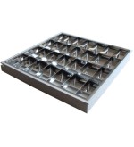 Plafond en aluminium léger, satin écran 4x18w