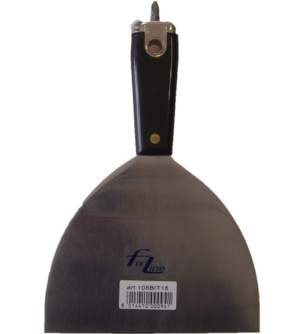 Paleta de muesca superior con acero inoxidable Inserte Dim. cuchilla de 150 mm