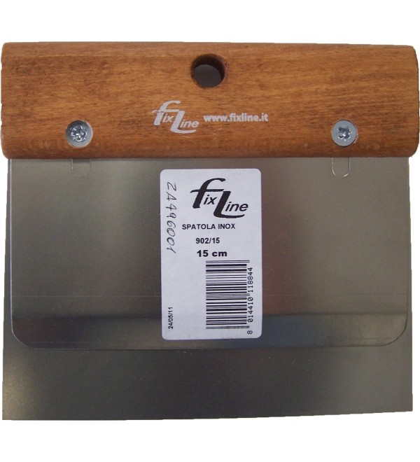 Double lame spatule inox Dim. lame de 150 mm