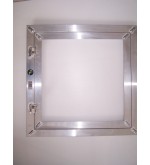 D Inspektion Schraffur für Gipskartonplatten in Aluminium mit Push-Pull-Eröffnung-System mit zentraler Stärkung der bar 80 x 80 
