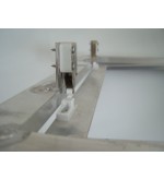 D Inspektion Schraffur für Gipskartonplatten in Aluminium mit Push-Pull-Eröffnung-System mit zentraler Stärkung der bar 80 x 80 