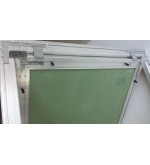Botola d'ispezione per cartongesso in alluminio + cartongesso con sistema di apertura push pull 40x40 Chiusure2