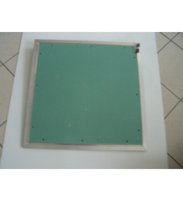 D Inspektion Schraffur für Gipskartonplatten in Aluminium mit Push-Pull-Eröffnung System 60 x 60 Chiusure2