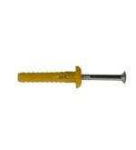 Tassello a percussione in nylon giallo testa bombata  5x30  200 pezzi