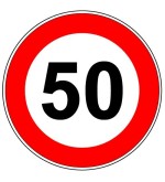 Disco limite velocita' 50 km/h