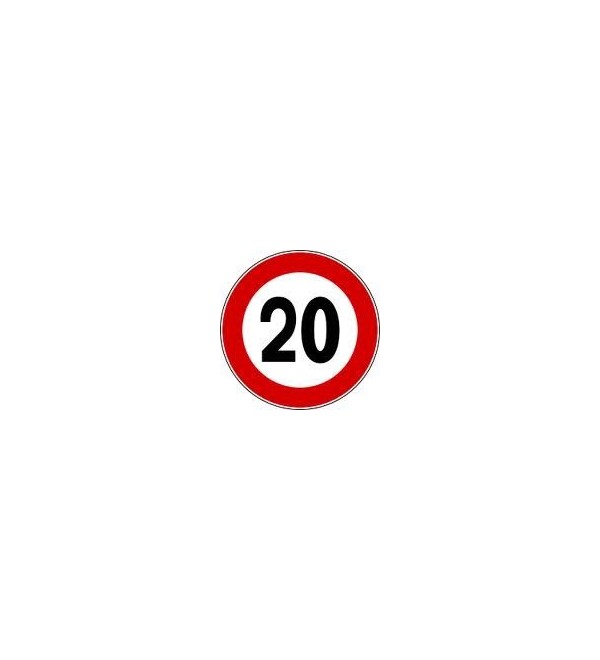Disco limite velocita'  20 km/h