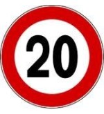 Disco limite velocita'  20 km/h