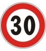 Disco limite velocita' 30 km/h