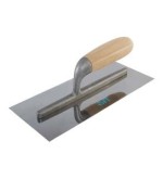 Fratt. inox liscio manico legno 120x280 mm