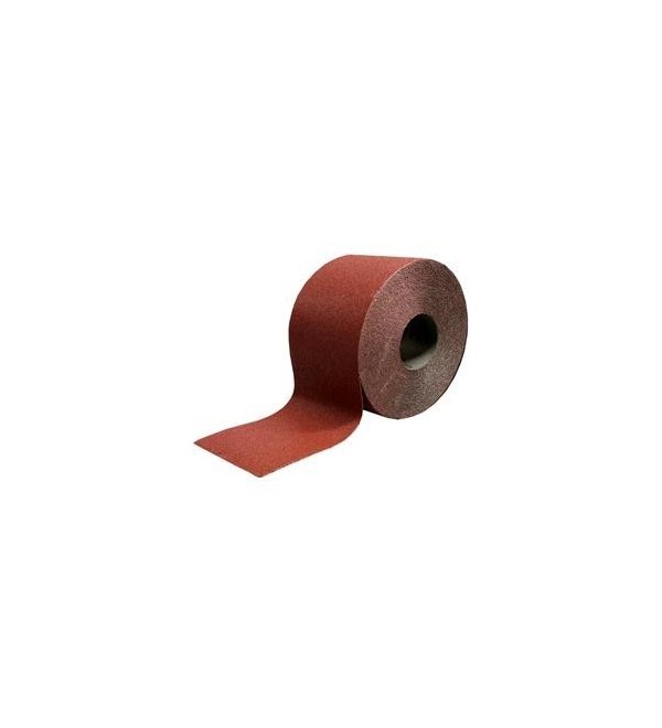 Rotolo carta abrasiva polivalente velcrata, H 115 mm, L 25 Mt., Grana 120,