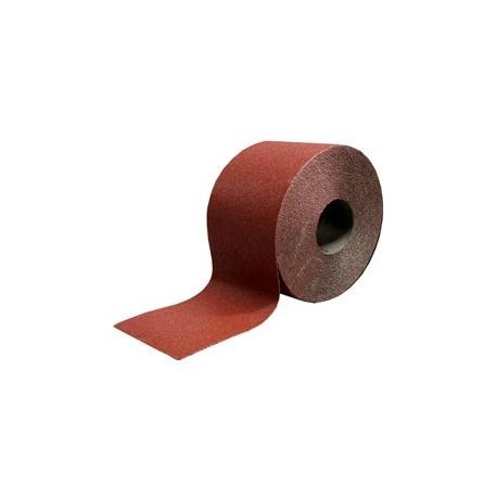 Rotolo carta abrasiva polivalente velcrata, H 115 mm, L 25 Mt., Grana 80,