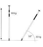 Asta telescopica di supporto fermapannelli