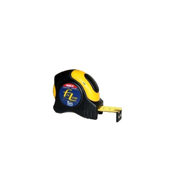 Flessometro gommato antiscivolo superprofessionale con magneti Lunghezza 5 mt. Larghezza 25 cm