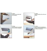 Botola dispezione per cartongesso in alluminio con sistema di apertura push pull 20x20 Chiusure1