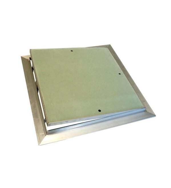 Botola dispezione per cartongesso in alluminio con sistema di apertura push pull 50x50 Chiusure2