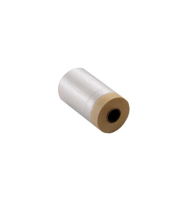 Pellicola HD-PE con nastro adesivo, H 140 cm, L 33 Mt., Piegata a 20 cm,