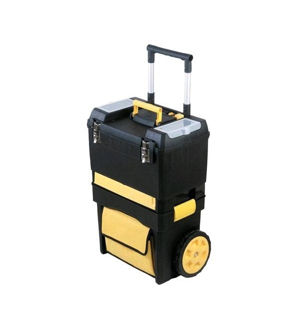 Set mobile "2 in 1"con tasca esterna in tessuto con ruote 47x30x62 cm 1pezzi