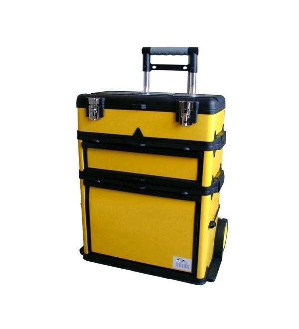 Set mobile "2 in 1" in metallo con ruote 50x25x67cm