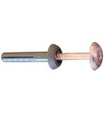 Tassello a percussione in nylon testa bombata  6x40  100 pezzi