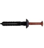 Tassello a percussione in nylon testa bombata  6x40  200 pezzi
