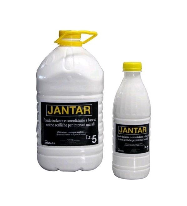 Fondo acrilico per pitture "JANTAR", Latta 1 Lt., Neutro,