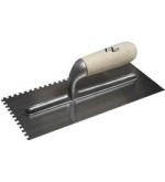 Frattone dentato manico in legno 28x12