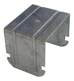 Gancio a scatto doppia struttura ad incrocio per profilo 27/50 H4,4cm schiacciato SpessoreBordo 2,6mm   100 pezzi