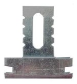 Gancio ortogonale per profilo 18/50 e 27/50 H6cm arrotondato Spessore bordo 4mm   100 pezzi
