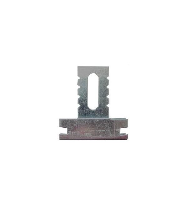 Gancio ortogonale per profilo 18/50 e 27/50 H6cm schiacciato SpessoreBordo 2mm   100 pezzi