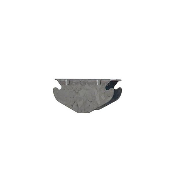Gancio a scatto filettato per profilo 27/60 H3cm Bordo arrotondato Spessore 4mm   100 pezzi