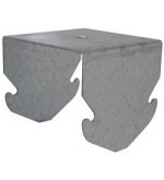 Gancio a scatto per doppia struttura per profilo 27/60 H5,5cm Bordo arrotondato Spessore 4mm   100 pezzi