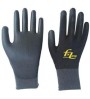 Black polyurethane glove, 11, 12 pieces