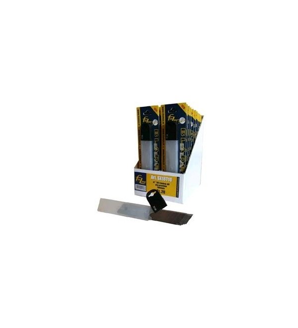 Lama a spezzare per cutter in astuccio H Lama 18mm