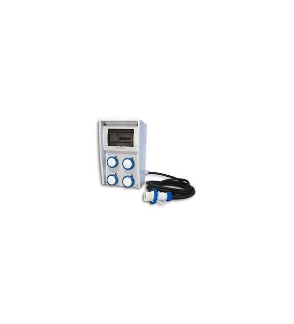 Quadro portatile per cantiere Lungh. 1 mt. Cavo:H07RN-F 3x2,50.